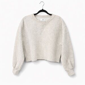 TNA Cropped Crewneck Sweatshirt – Heather Grey – Women’s Size 1 (XS/S)